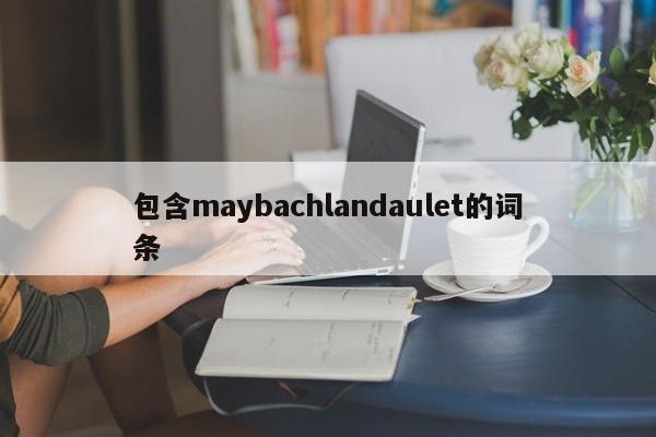 包含maybachlandaulet的词条